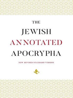 cover image of The Jewish Annotated Apocrypha